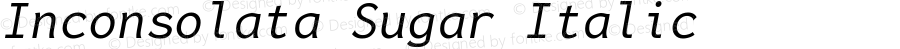 Inconsolata Sugar Italic