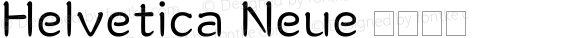 Helvetica Neue 超细斜体