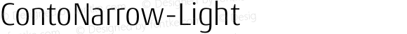 ContoNarrow-Light ☞