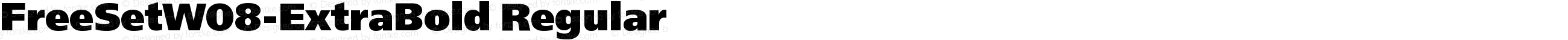 FreeSetW08-ExtraBold Regular