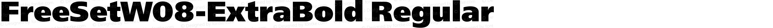 FreeSetW08-ExtraBold Regular