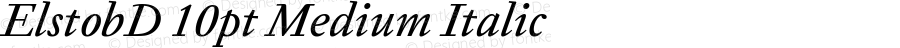 ElstobD 10pt Medium Italic