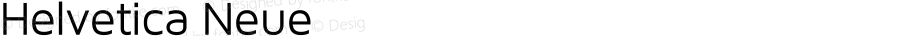 Helvetica Neue 瘦斜体