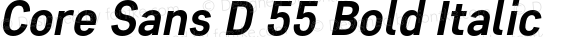 Core Sans D 55 Bold Italic