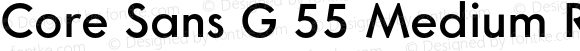 Core Sans G 55 Medium Regular