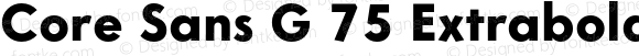 Core Sans G 75 Extrabold Regular