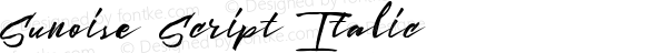 SunoiseScript-Italic