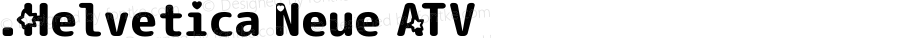 .Helvetica Neue ATV