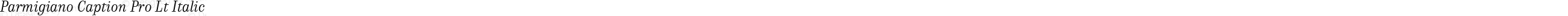Parmigiano Caption Pro Lt Italic