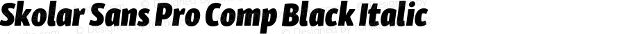 SkolarSansPro-CompBlackItalic