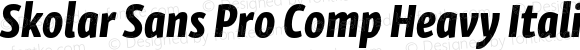 SkolarSansPro-CompHeavyItalic