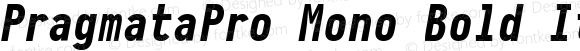 PragmataPro Mono Bold Italic