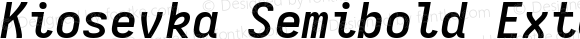 Kiosevka Semibold Extended Italic