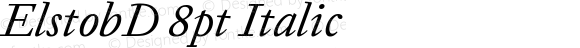 ElstobD 8pt Italic