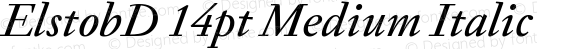 ElstobD 14pt Medium Italic