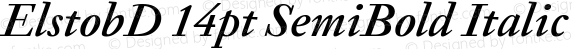 ElstobD 14pt SemiBold Italic