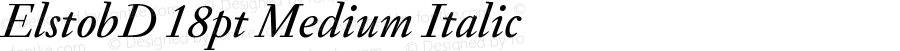 ElstobD 18pt Medium Italic