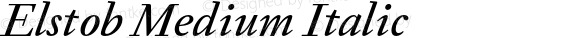 Elstob Medium Italic