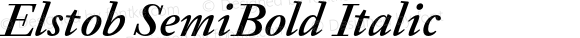 Elstob SemiBold Italic