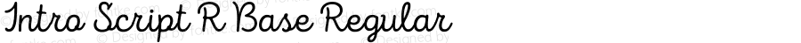 Intro Script R Base Regular Version 1.000;PS 001.000;hotconv 1.0.70;makeotf.lib2.5.58329