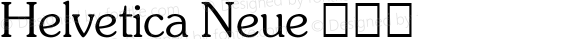 Helvetica Neue 细斜体