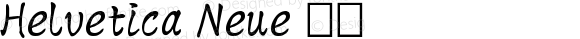 Helvetica Neue Italic