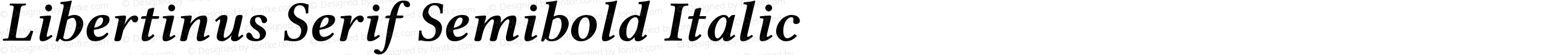 Libertinus Serif Semibold Italic