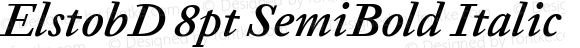 ElstobD 8pt SemiBold Italic