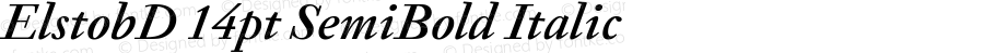 ElstobD 14pt SemiBold Italic