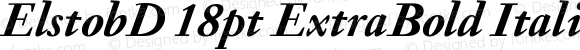 ElstobD 18pt ExtraBold Italic