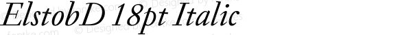 ElstobD 18pt Italic