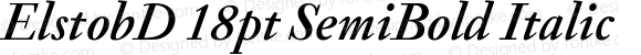 ElstobD 18pt SemiBold Italic