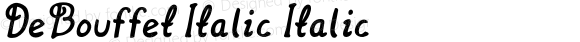 DeBouffet Italic Italic