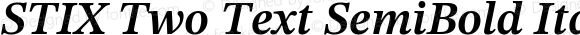 STIX Two Text SemiBold Italic