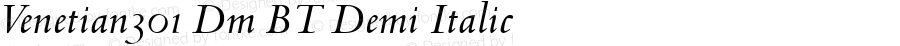 Venetian 301 Demi Italic BT