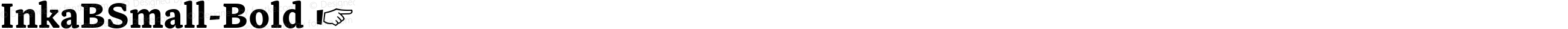 ☞InkaBSmall-Bold
