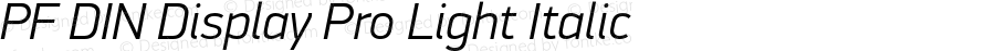 PFDinDisplayPro-LightItalic