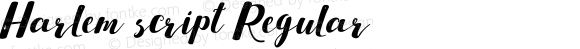 Harlem script Regular 1.000