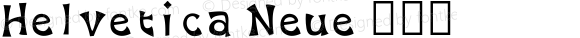 Helvetica Neue 粗斜体