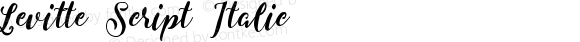Levitte Script Italic