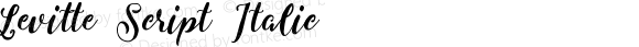 Levitte Script Italic