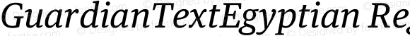 GuardianTextEgyptian Regular Italic