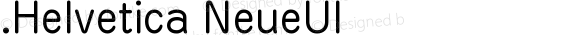 .Helvetica NeueUI 斜体