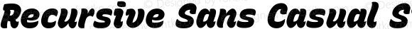 Recursive Sans Casual Static Black Italic