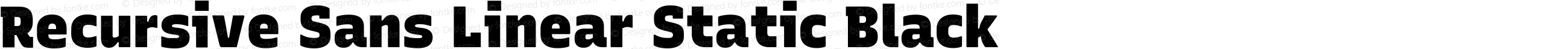 Recursive Sans Linear Static Black
