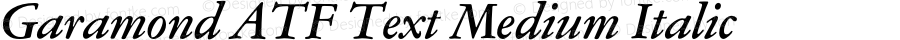 Garamond ATF Text Medium Italic