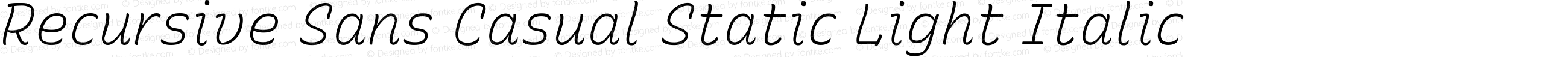 Recursive Sn Csl St Lt Italic