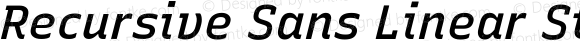 Recursive Sans Linear Static Medium Italic