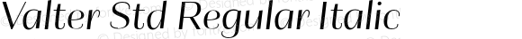 Valter Std Regular Italic