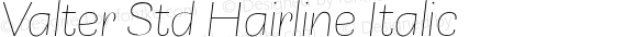 Valter Std Hairline Italic